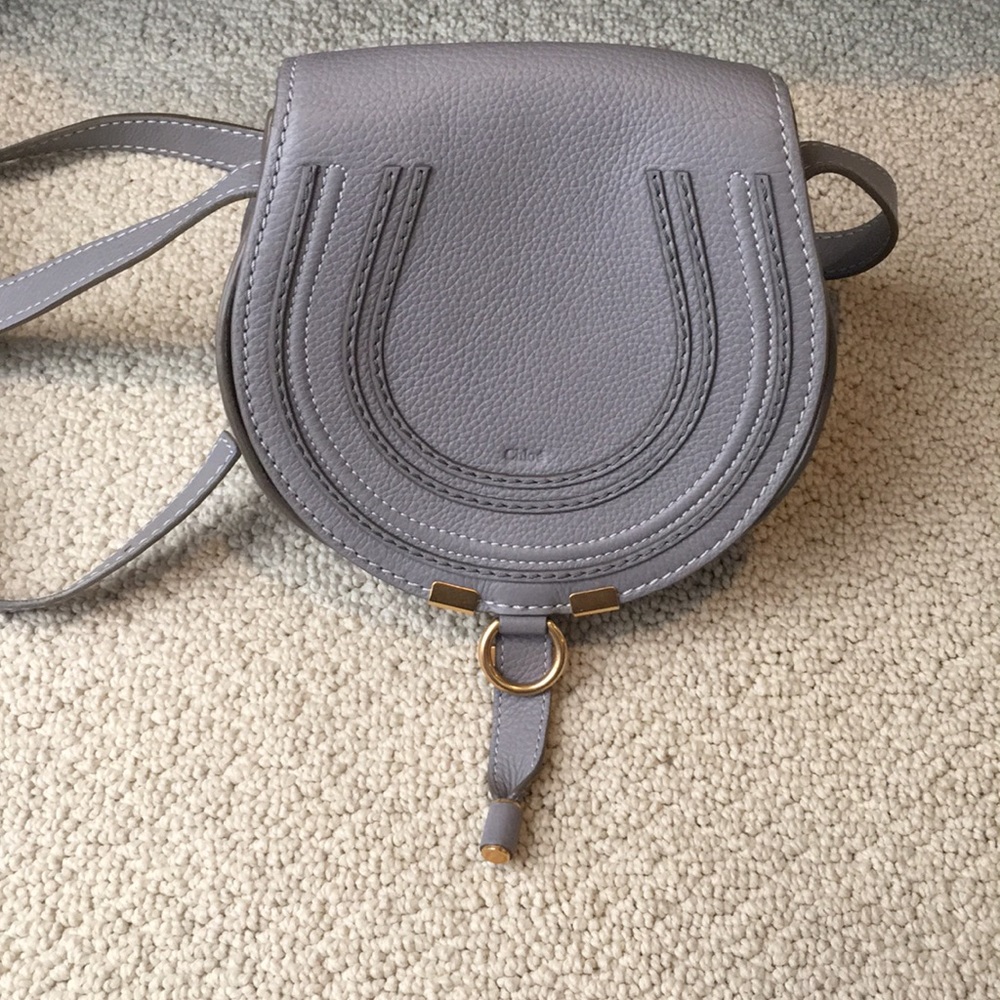 Authentic Chloé Mini Marcie Leather Crossbody Bag
